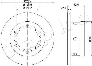 Japko 610528 - Kočioni disk www.molydon.hr