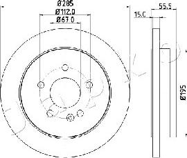 Japko 610522 - Kočioni disk www.molydon.hr