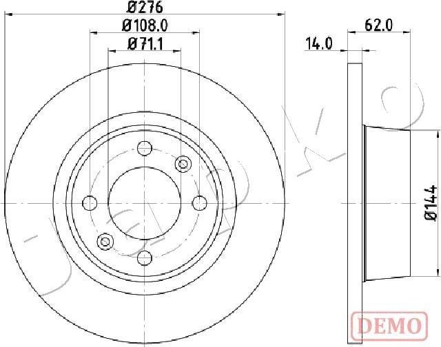 Japko 610604C - Kočioni disk www.molydon.hr