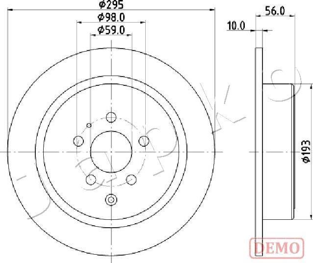 Japko 610608C - Kočioni disk www.molydon.hr