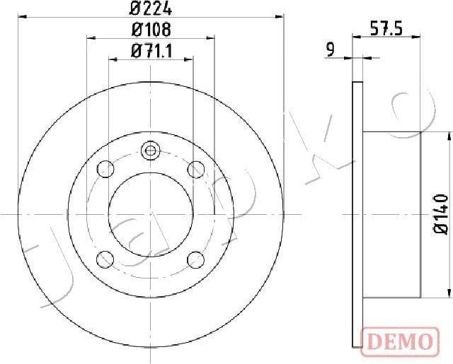 Japko 610614C - Kočioni disk www.molydon.hr