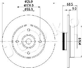 Japko 610618 - Kočioni disk www.molydon.hr