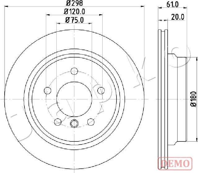 Japko 610122C - Kočioni disk www.molydon.hr