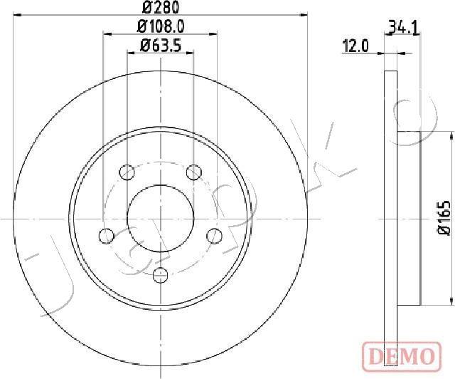 Japko 610309C - Kočioni disk www.molydon.hr