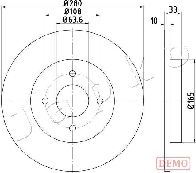 Japko 610304C - Kočioni disk www.molydon.hr