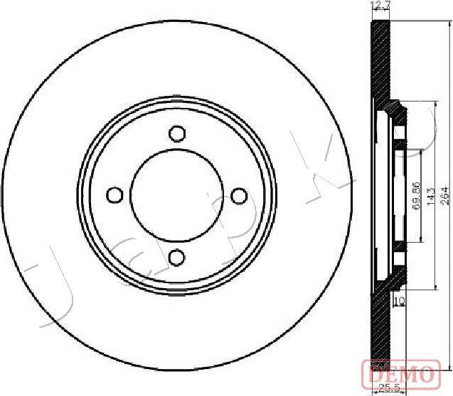 Japko 610318C - Kočioni disk www.molydon.hr