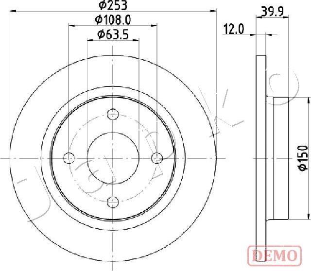 Japko 610329C - Kočioni disk www.molydon.hr