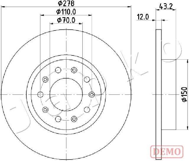 Japko 610204C - Kočioni disk www.molydon.hr