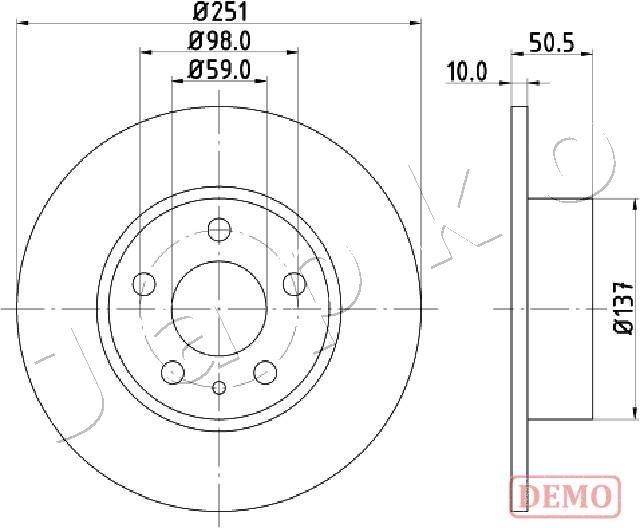 Japko 610202C - Kočioni disk www.molydon.hr