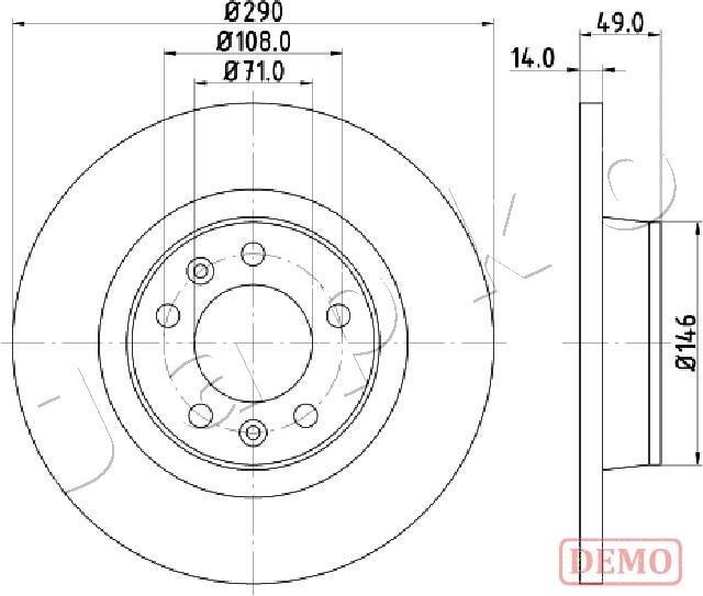 Japko 610219C - Kočioni disk www.molydon.hr