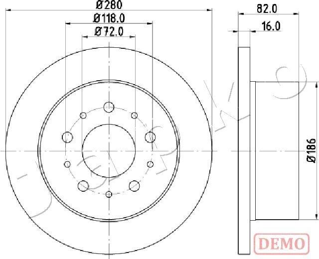 Japko 610216C - Kočioni disk www.molydon.hr