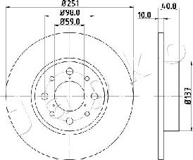 Japko 610210 - Kočioni disk www.molydon.hr