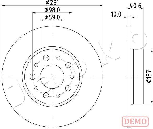 Japko 610211C - Kočioni disk www.molydon.hr