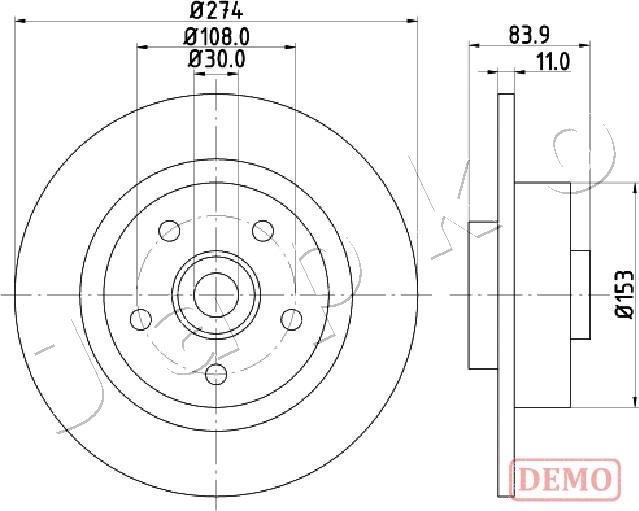 Japko 610704C - Kočioni disk www.molydon.hr