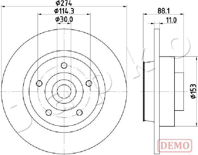 Japko 610705C - Kočioni disk www.molydon.hr