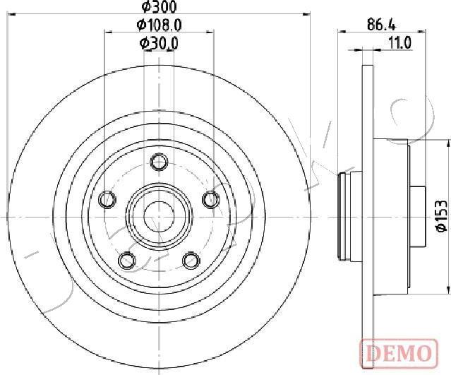 Japko 610702C - Kočioni disk www.molydon.hr