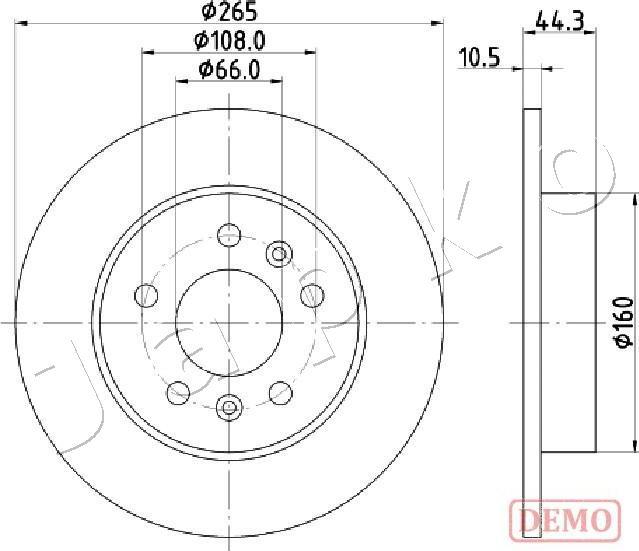 Japko 610707C - Kočioni disk www.molydon.hr