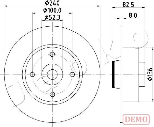 Japko 610712C - Kočioni disk www.molydon.hr