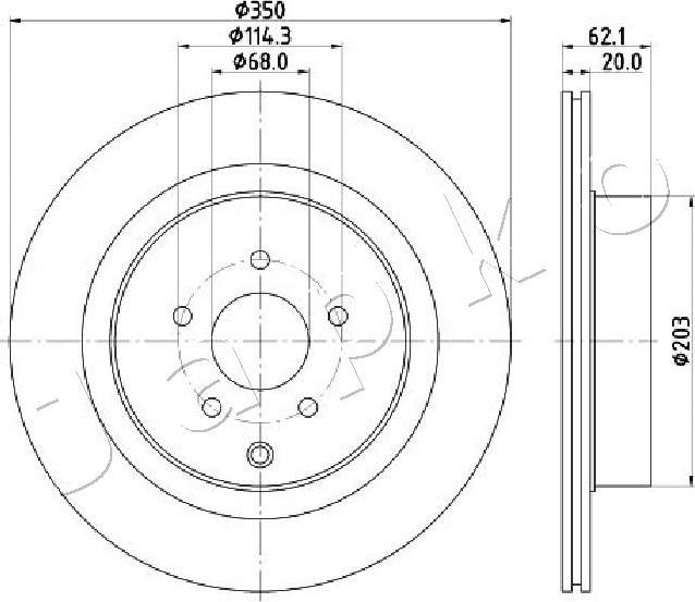 Japko 61137C - Kočioni disk www.molydon.hr