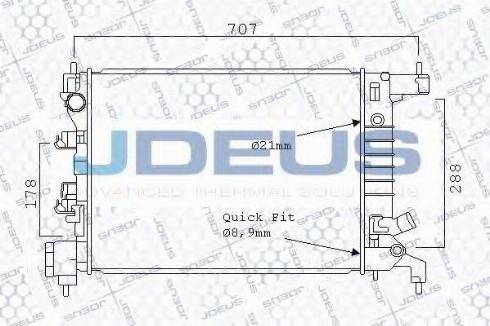 Jdeus 056M15 - Hladnjak, hladjenje motora www.molydon.hr