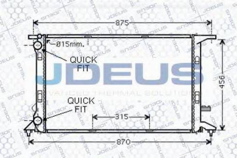 Jdeus 001M23 - Hladnjak, hladjenje motora www.molydon.hr