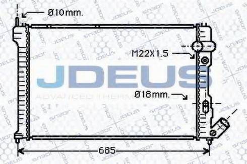 Jdeus 007E23 - Hladnjak, hladjenje motora www.molydon.hr