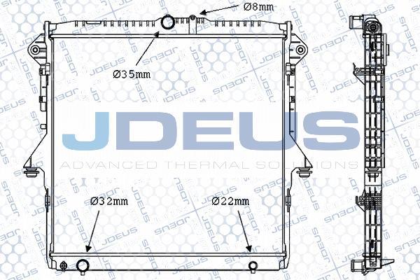 Jdeus 012M62 - Hladnjak, hladjenje motora www.molydon.hr