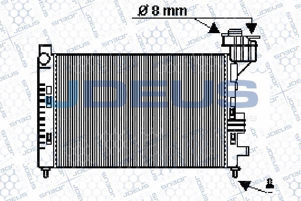 Jdeus 017M28 - Hladnjak, hladjenje motora www.molydon.hr