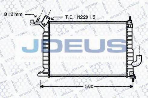 Jdeus 020M50 - Hladnjak, hladjenje motora www.molydon.hr