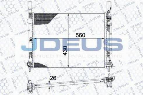 Jdeus 023M93 - Hladnjak, hladjenje motora www.molydon.hr