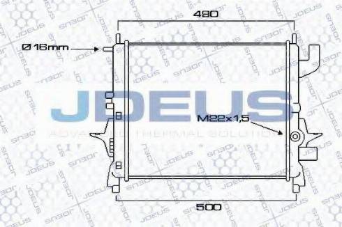 Jdeus 023M12 - Hladnjak, hladjenje motora www.molydon.hr