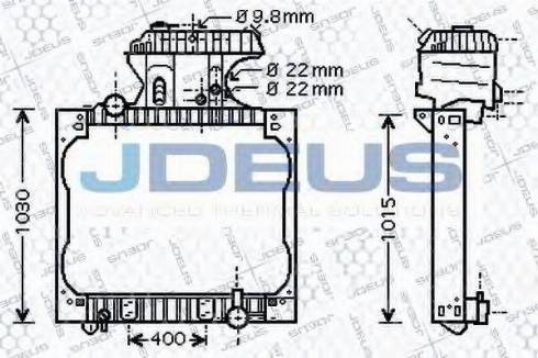 Jdeus 115M10 - Hladnjak, hladjenje motora www.molydon.hr