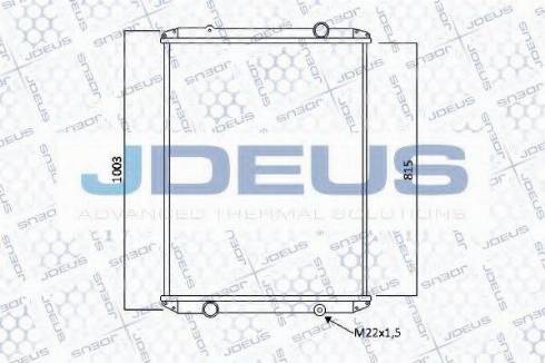 Jdeus 123M03B - Hladnjak, hladjenje motora www.molydon.hr