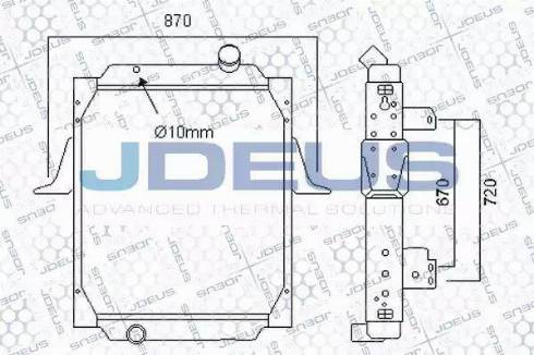 Jdeus 123M14 - Hladnjak, hladjenje motora www.molydon.hr