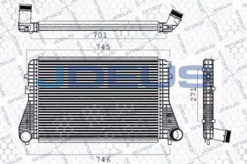 Jdeus 801M03A - Intercooler, hladnjak www.molydon.hr