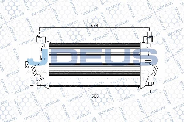 Jdeus 820M75A - Intercooler, hladnjak www.molydon.hr