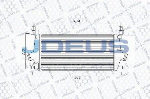 Jdeus 820M75 - Intercooler, hladnjak www.molydon.hr