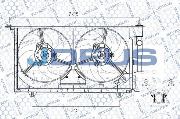 Jdeus EV0070120 - Ventilator, hladjenje motora www.molydon.hr