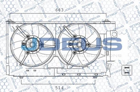 Jdeus EV07M410 - Ventilator, hladjenje motora www.molydon.hr