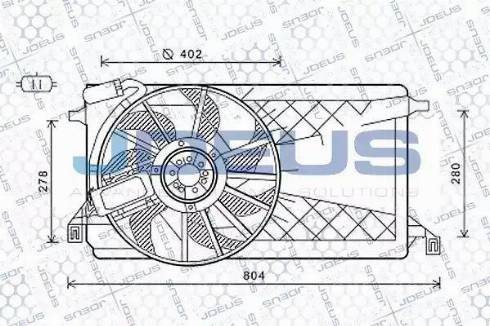 Jdeus EV121140 - Ventilator, hladjenje motora www.molydon.hr