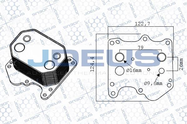 Jdeus M-4121161 - Uljni hladnjak, ulje za motor www.molydon.hr