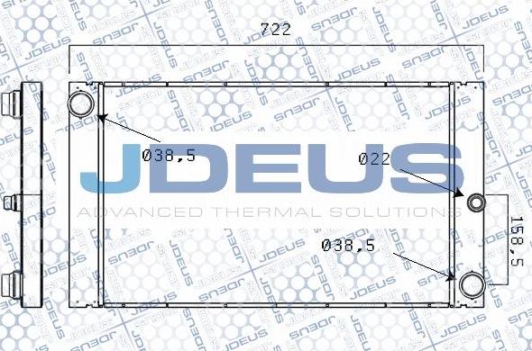 Jdeus M-005025A - Hladnjak, hladjenje motora www.molydon.hr