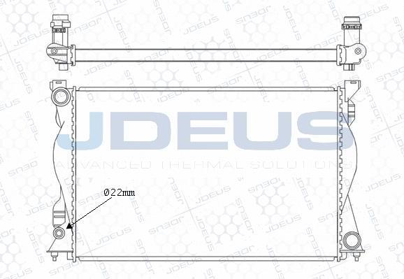 Jdeus M-0010250 - Hladnjak, hladjenje motora www.molydon.hr