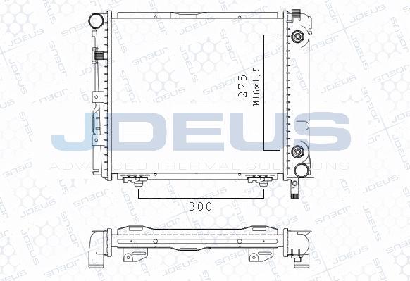 Jdeus M-0170160 - Hladnjak, hladjenje motora www.molydon.hr