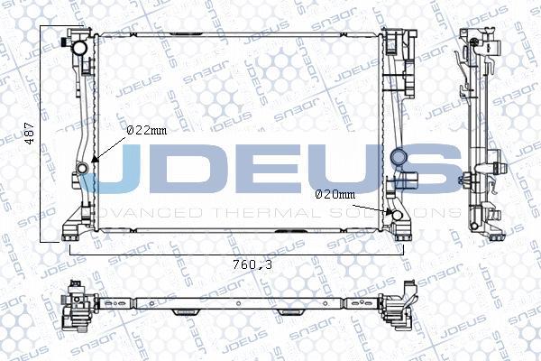 Jdeus M-0171040 - Hladnjak, hladjenje motora www.molydon.hr