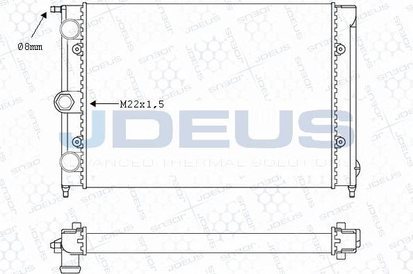 Jdeus M-0300330 - Hladnjak, hladjenje motora www.molydon.hr