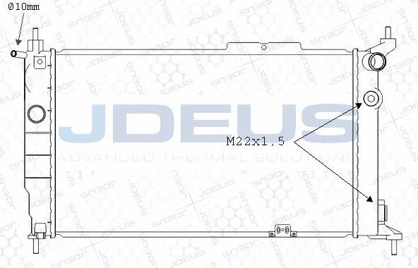 Jdeus M-0200611 - Hladnjak, hladjenje motora www.molydon.hr