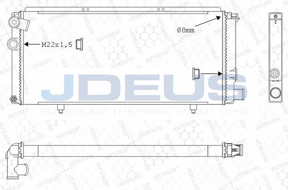 Jdeus M-0210021 - Hladnjak, hladjenje motora www.molydon.hr