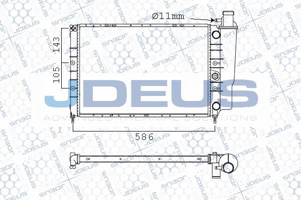 Jdeus M-0230070 - Hladnjak, hladjenje motora www.molydon.hr