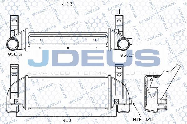 Jdeus M-812110A - Intercooler, hladnjak www.molydon.hr